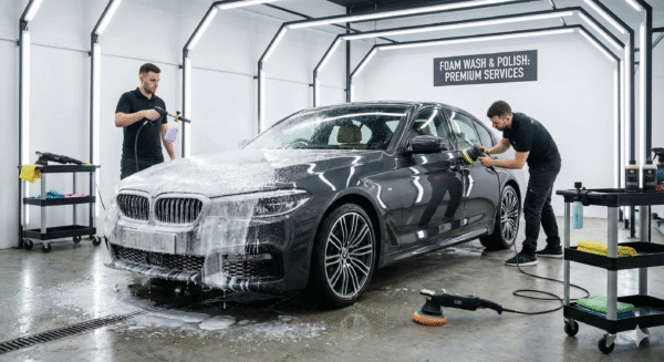 Foam Wash + Polish (Sedan)